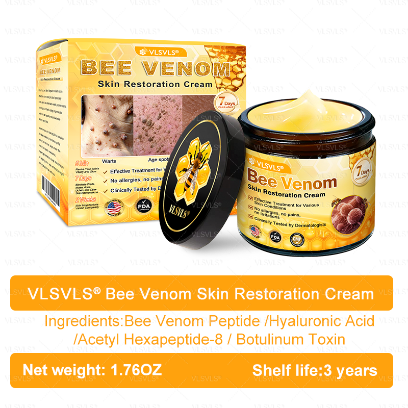 𝐌𝐚𝐝𝐞 and 𝐒𝐡𝐢𝐩𝐩𝐞𝐝 𝐟𝐫𝐨𝐦 𝐔𝐒𝐀 🇺🇸 𝐕𝐋𝐒𝐕𝐋𝐒® 𝐁𝐞𝐞 𝐕𝐞𝐧𝐨𝐦 𝐒𝐤𝐢𝐧 𝐑𝐞𝐬𝐭𝐨𝐫𝐚𝐭𝐢𝐨𝐧 𝐂𝐫𝐞𝐚𝐦 🔥 LAST DAY 80% OFF | 1.76 oz