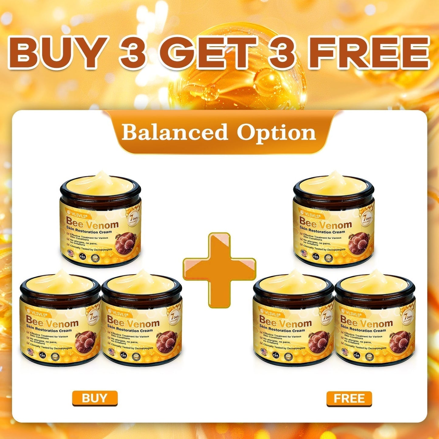 Made and Shipped from USA 🐝 𝗩𝗟𝗦𝗩𝗟𝗦® 𝑩𝒆𝒆 𝑽𝒆𝒏𝒐𝒎 𝑪𝒐𝒎𝒑𝒓𝒆𝒉𝒆𝒏𝒔𝒊𝒗𝒆 𝑪𝒓𝒆𝒂𝒎 ✅ FDA Certified