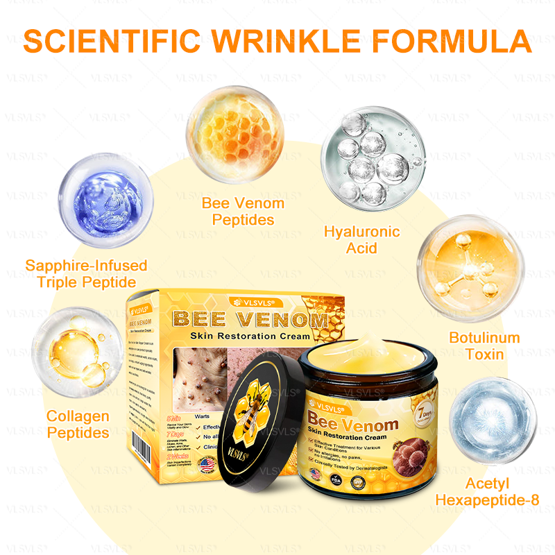 Made and Shipped from USA 🐝 𝗩𝗟𝗦𝗩𝗟𝗦® 𝑩𝒆𝒆 𝑽𝒆𝒏𝒐𝒎 𝑪𝒐𝒎𝒑𝒓𝒆𝒉𝒆𝒏𝒔𝒊𝒗𝒆 𝑪𝒓𝒆𝒂𝒎 ✅ FDA Certified