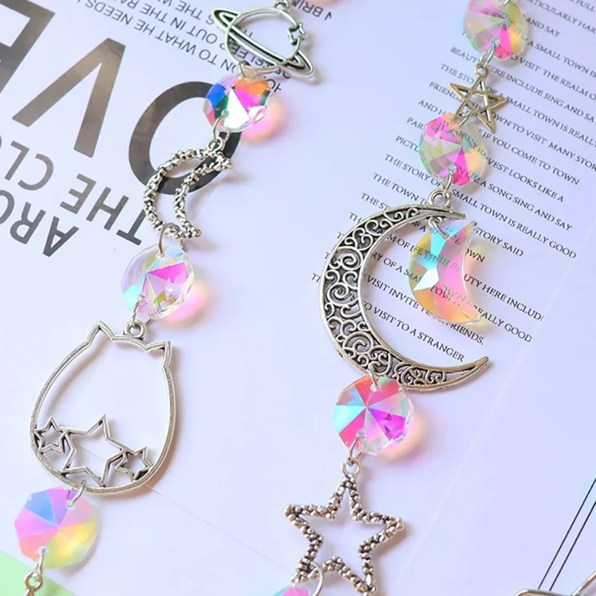 Crystal Wind Chime Rainbow Maker Sun Catcher Dream Catcher Pendant Home Garden Decor Wind Chime, Holiday, Festival, Home Decor