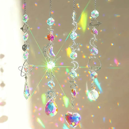 Crystal Wind Chime Rainbow Maker Sun Catcher Dream Catcher Pendant Home Garden Decor Wind Chime, Holiday, Festival, Home Decor