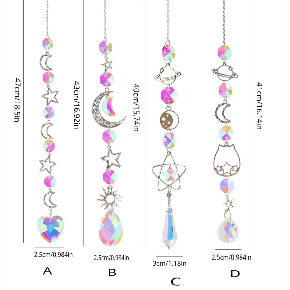 Crystal Wind Chime Rainbow Maker Sun Catcher Dream Catcher Pendant Home Garden Decor Wind Chime, Holiday, Festival, Home Decor