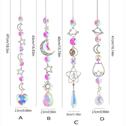Crystal Wind Chime Rainbow Maker Sun Catcher Dream Catcher Pendant Home Garden Decor Wind Chime, Holiday, Festival, Home Decor