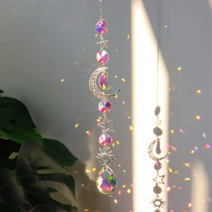 Crystal Wind Chime Rainbow Maker Sun Catcher Dream Catcher Pendant Home Garden Decor Wind Chime, Holiday, Festival, Home Decor